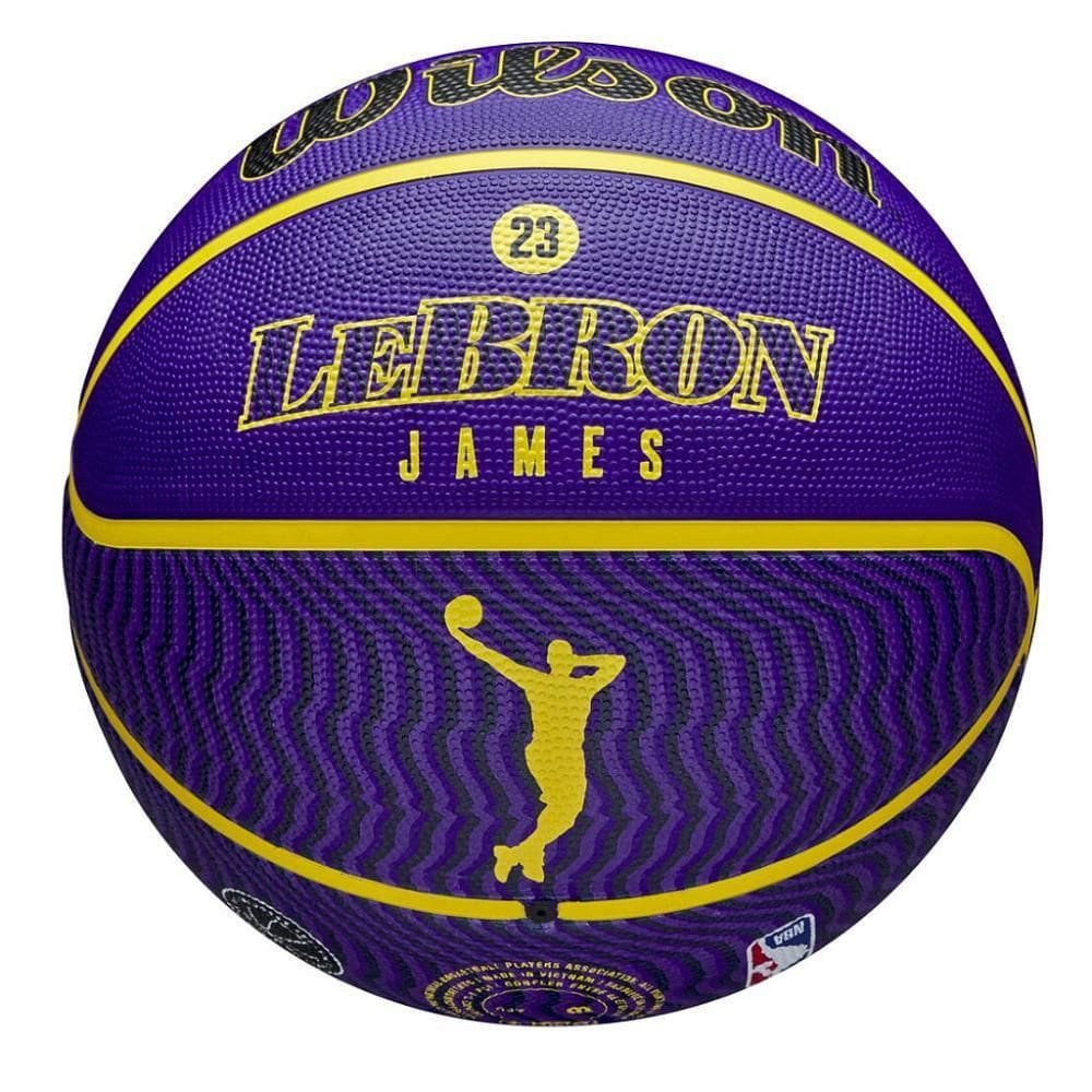 Bola De Basquete Wilson Nba Lebron James Player Icon Roxo