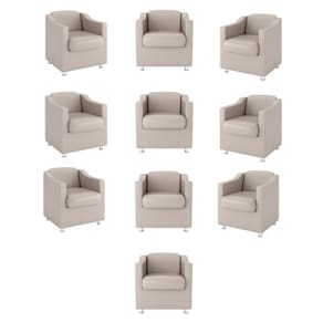 Kit 10 Poltronas Para Salão De Beleza - Balaqui Decor