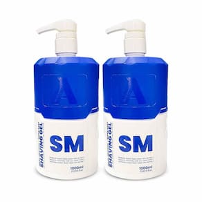 Kit 2X Shaving Gel De Barbear Menthol Sm 1000Ml Alfa Look`S