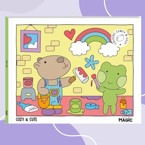 Livro De Colorir Magic Com 22 Desenhos: