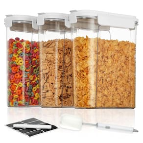 Conjunto de recipientes de cereais Vtopmart 3PCS 4L para armazenamento hermético de alimentos