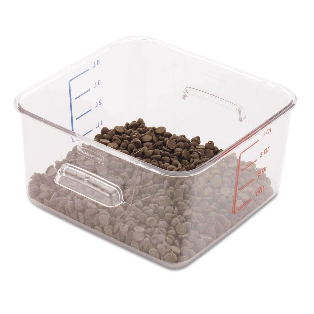 Recipiente de armazenamento de alimentos Rubbermaid Commercial 4L Clear