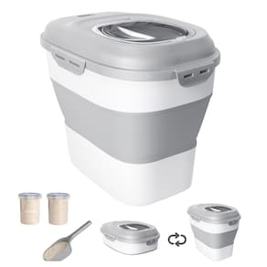 Recipiente de armazenamento de alimentos DDMOMMY Rice 20-50 libras com roda