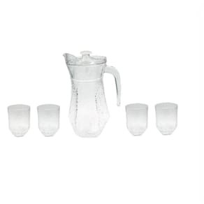 Conjunto Jarra de Vidro 1.5L com 4 Copos N2445371 - Quanhe