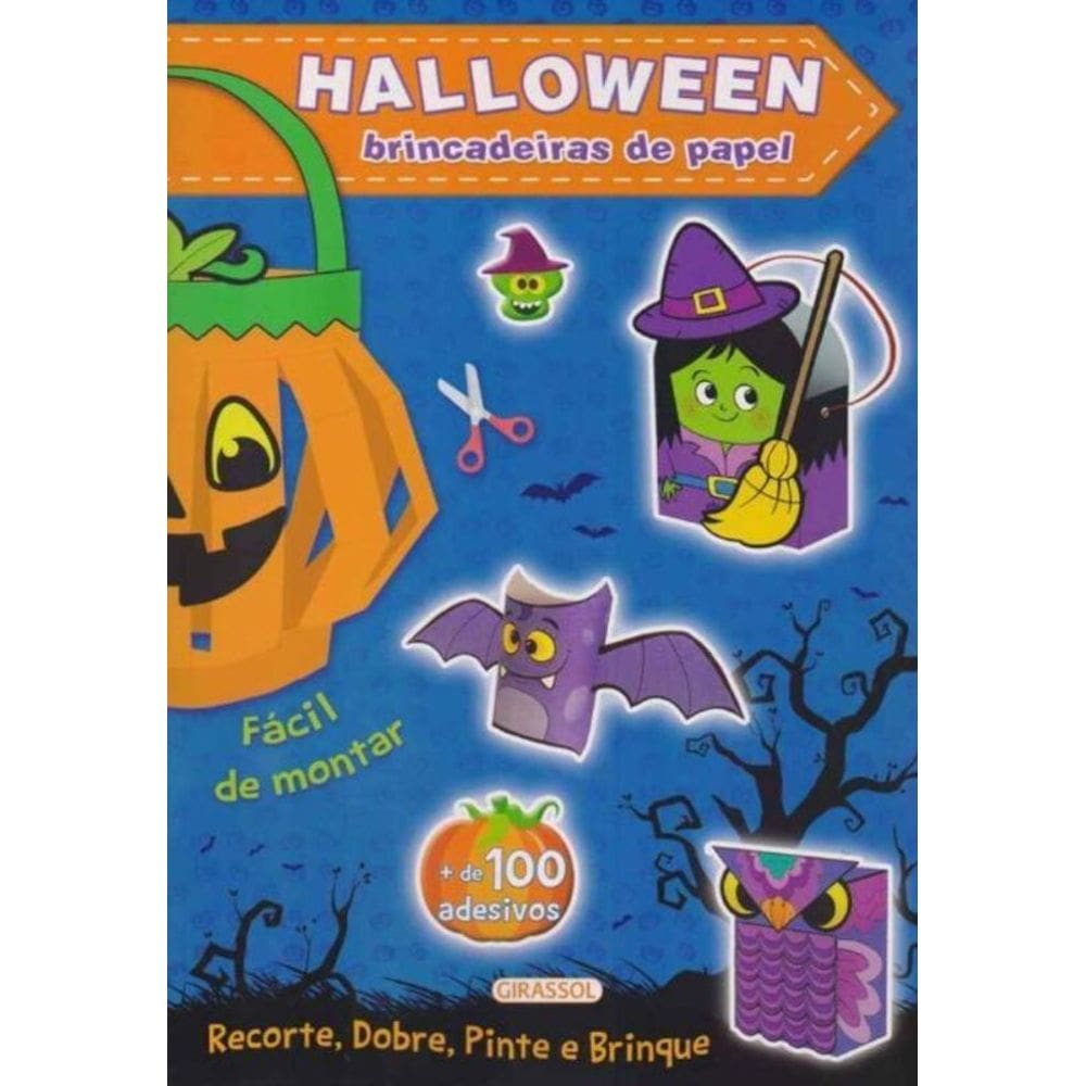 Halloween - Brincadeiras de Papel (Capa Azul)