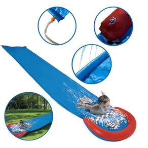 Escorregador Infantil Inflável 4.88m x 0.9m com Jato de Aguá Importway Bw323