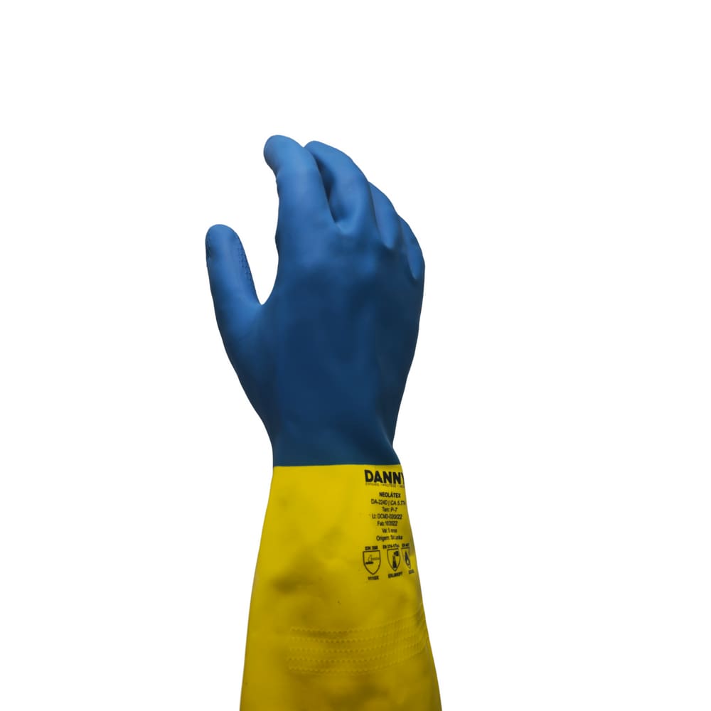 Luva neoprene e látex Limpeza Resistente química e abrasiva
