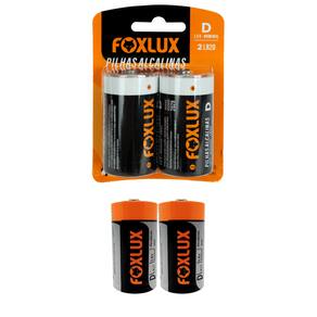 Kit 4 Pilha Alcalina Grande D Foxlux