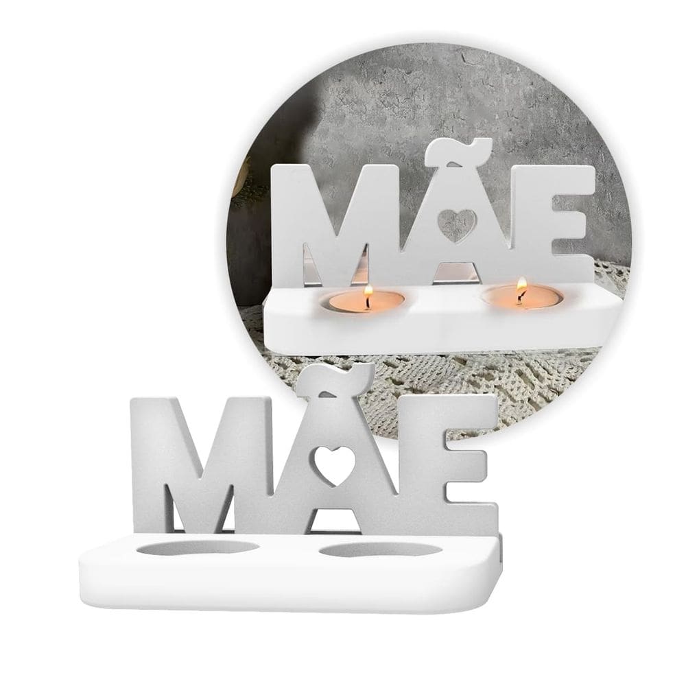 Peça Em Gesso Mãe Com Base Encaixe Para Rechaud