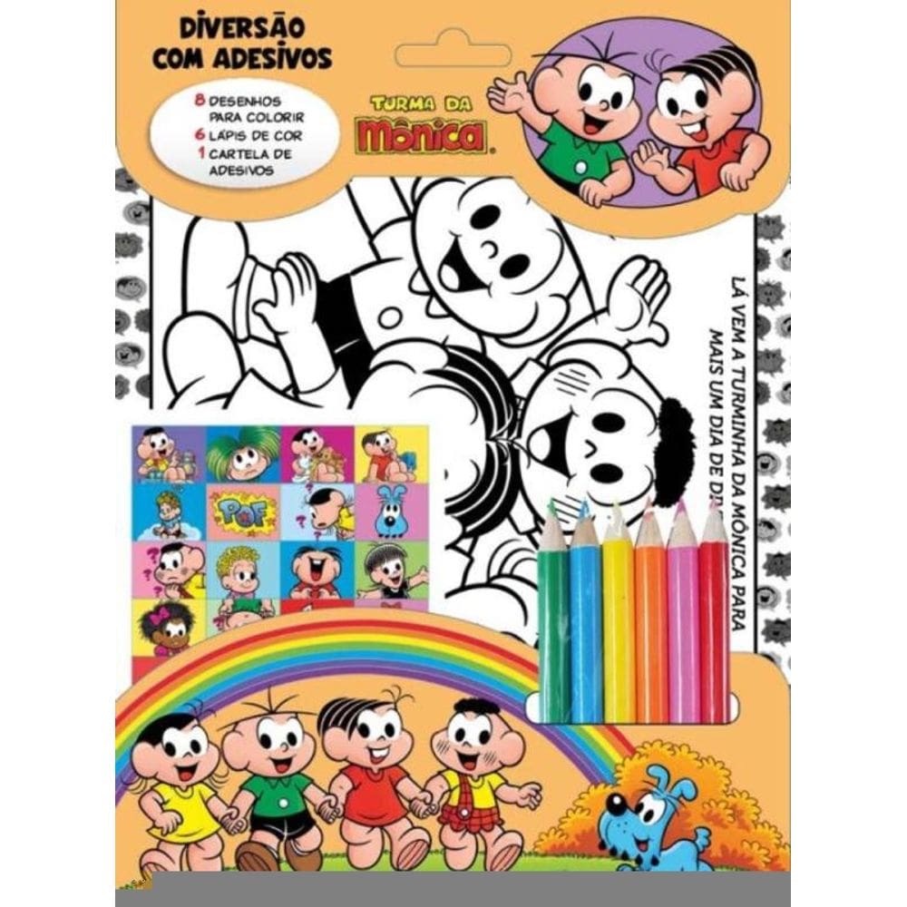 Turma da Monica Diversão Com Adesivos 07
