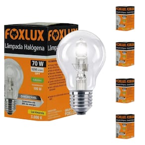 Kit 5 Lampada Halogena Classica 70W 220V Foxlux