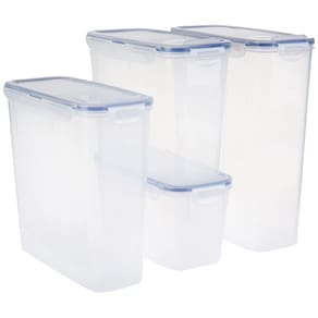 Conjunto de caixas de armazenamento de alimentos LockNlock Easy Essentials de 8 peças