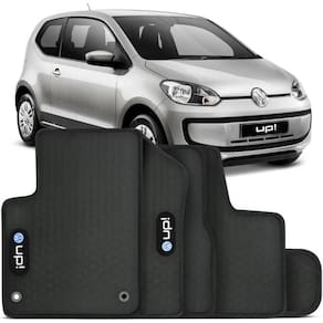 Tapete Automotivo Up - Borracha Pvc Bordado Linha Black