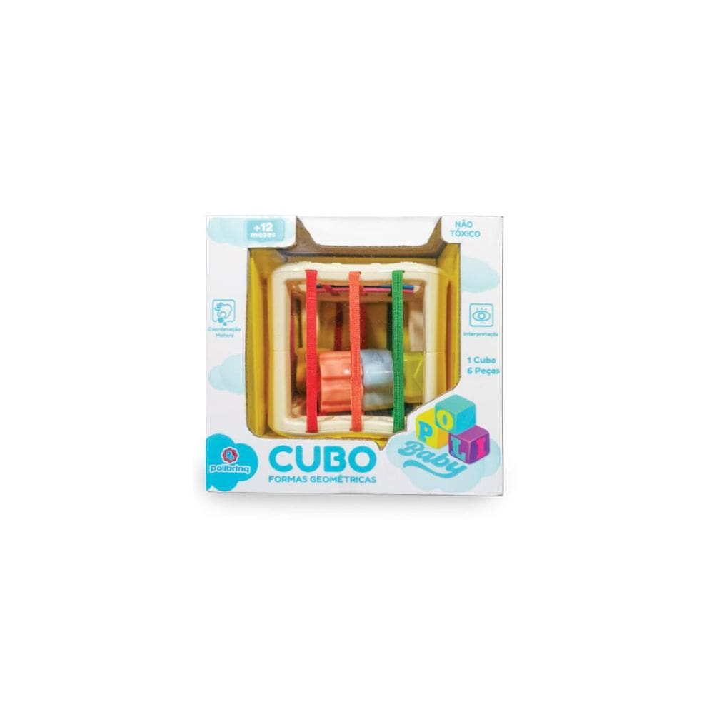 Cubo Didático Educativo - Formas, Cores E Texturas
