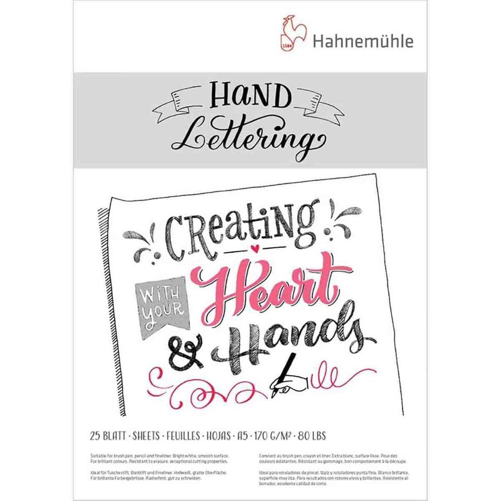 Bloco Hand Lettering Hahnemuhle 170G/M2 A5 25 Folhas