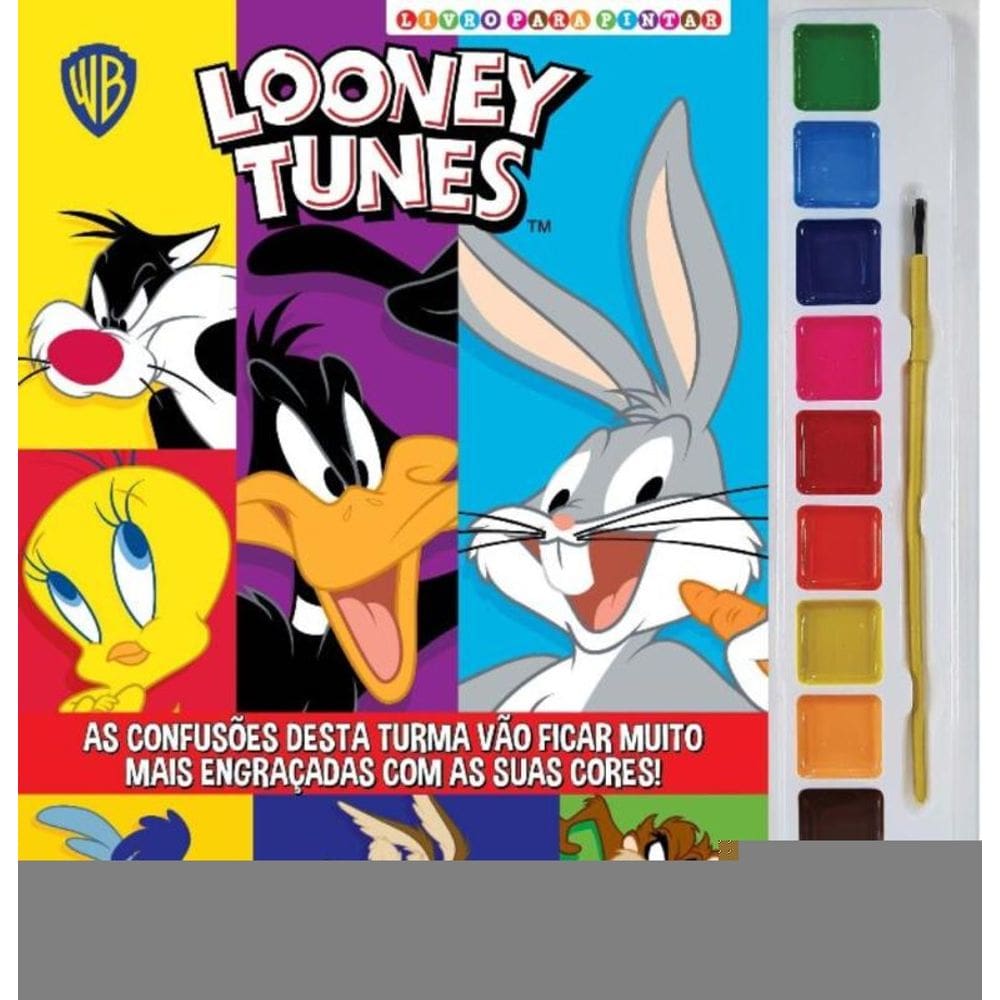 Looney Tunes Livro Para Pintar Com Aquarela