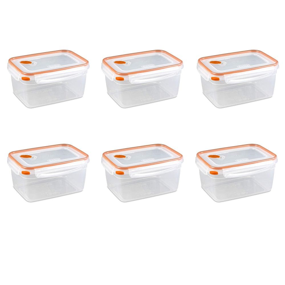 Recipiente de armazenamento de alimentos Sterilite Ultra-Seal 12 Cup x6