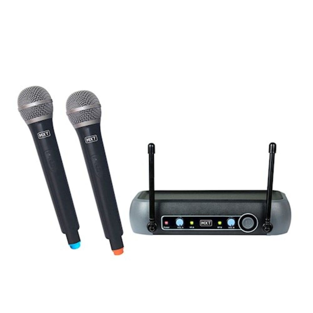 Microfone Duplo Sem Fio Mxt Uhf-202 Homologação: 20541309203