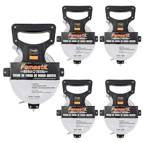 Kit 5 Trena de Fibra de Vidro 50 M X 13 Mm Aberta Famastil