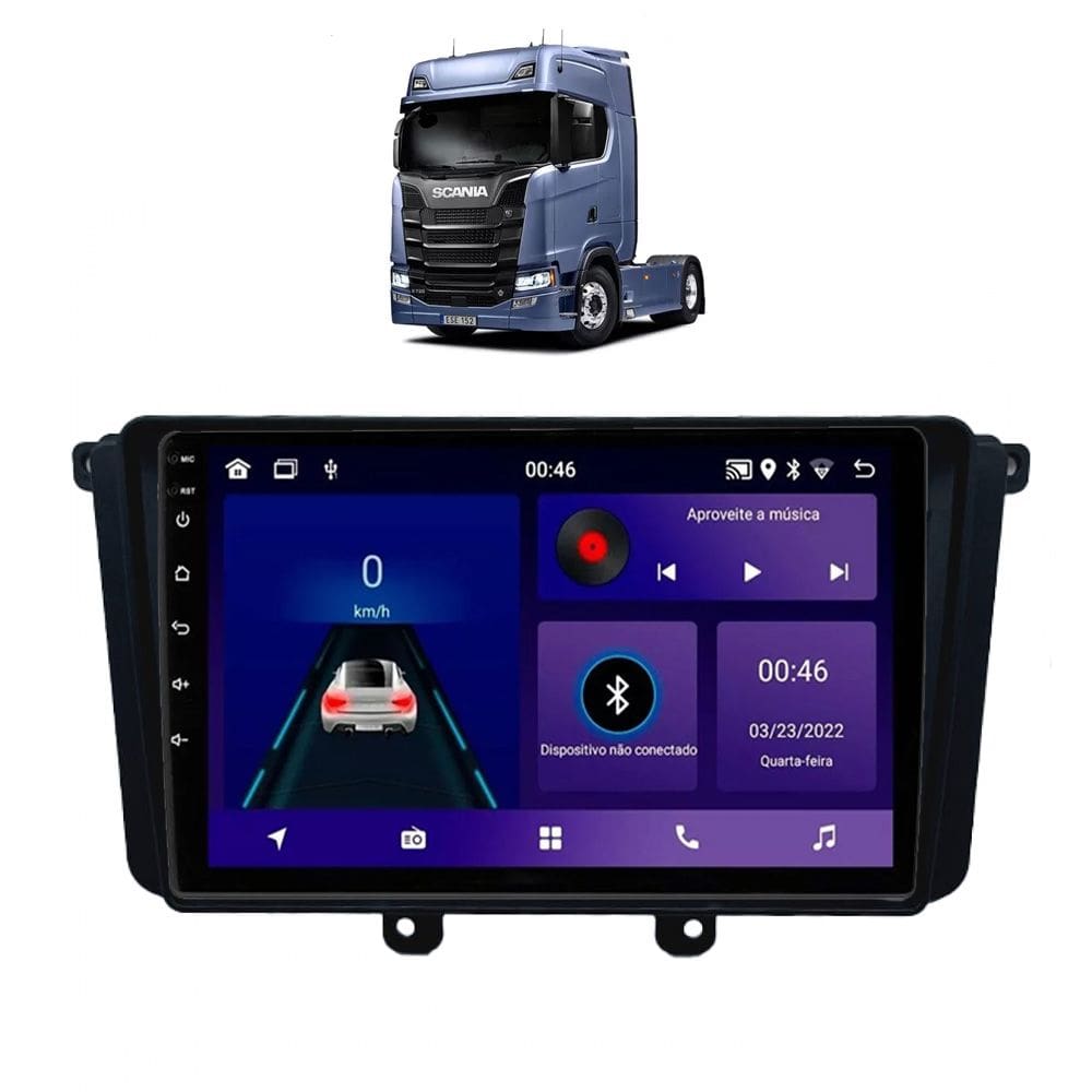 Kit Multimídia Scania NTG Android 9 Pol 2/32Gb Carplay - Vision 8990CP