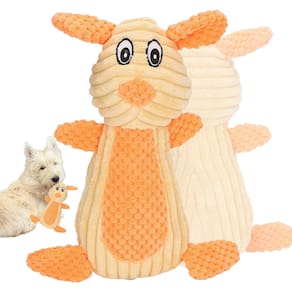 Mordedor Pelucia Com Apito Brinquedo Caes Cachorro Gato Dentiçao Com Som Interativo