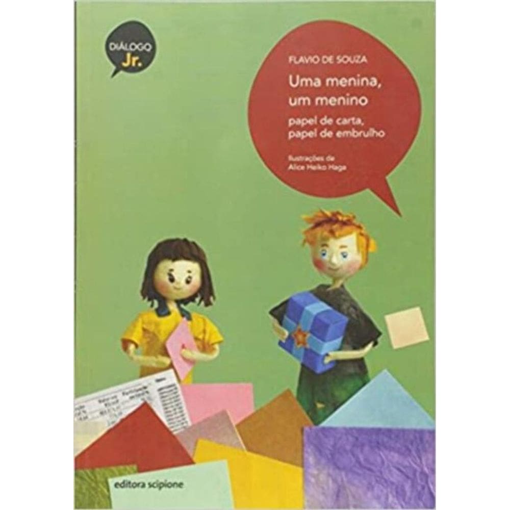 Menina, Um Menino, Uma - Papel De Carta, Papel De Embrulho