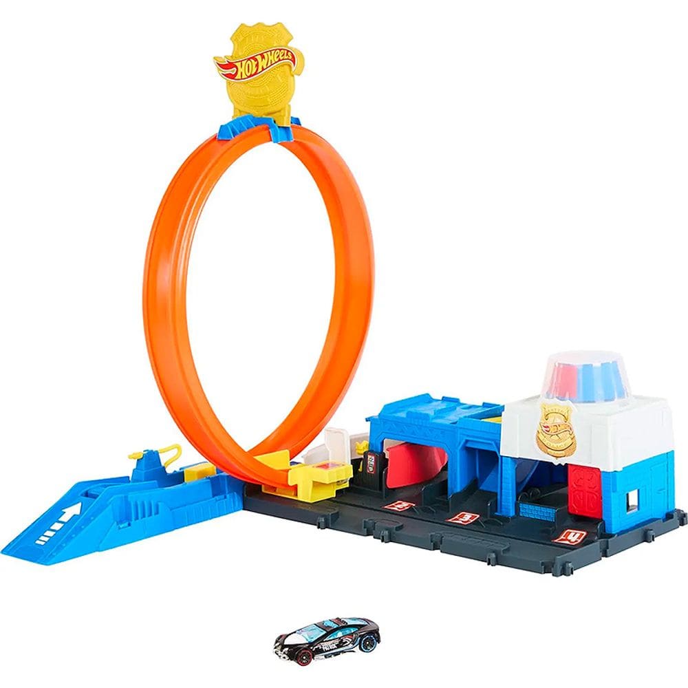 Pista Hot Wheels Super Delegacia JBM71 - Mattel