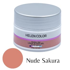 Gel Para Unhas De Gel Helen Color Silver - Nude Sakura 20G