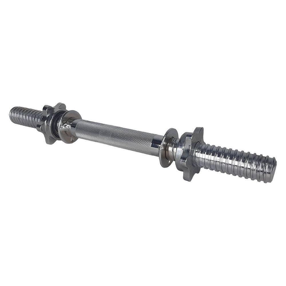 Barra Maciça 40 Cm Up Lift Recartilhada Com Rosca Unissex