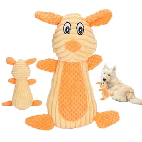 Mordedor Pelucia Cachorro Gato Pet Caes Brinquedo com Apito Dentiçao Animais Estimaçao