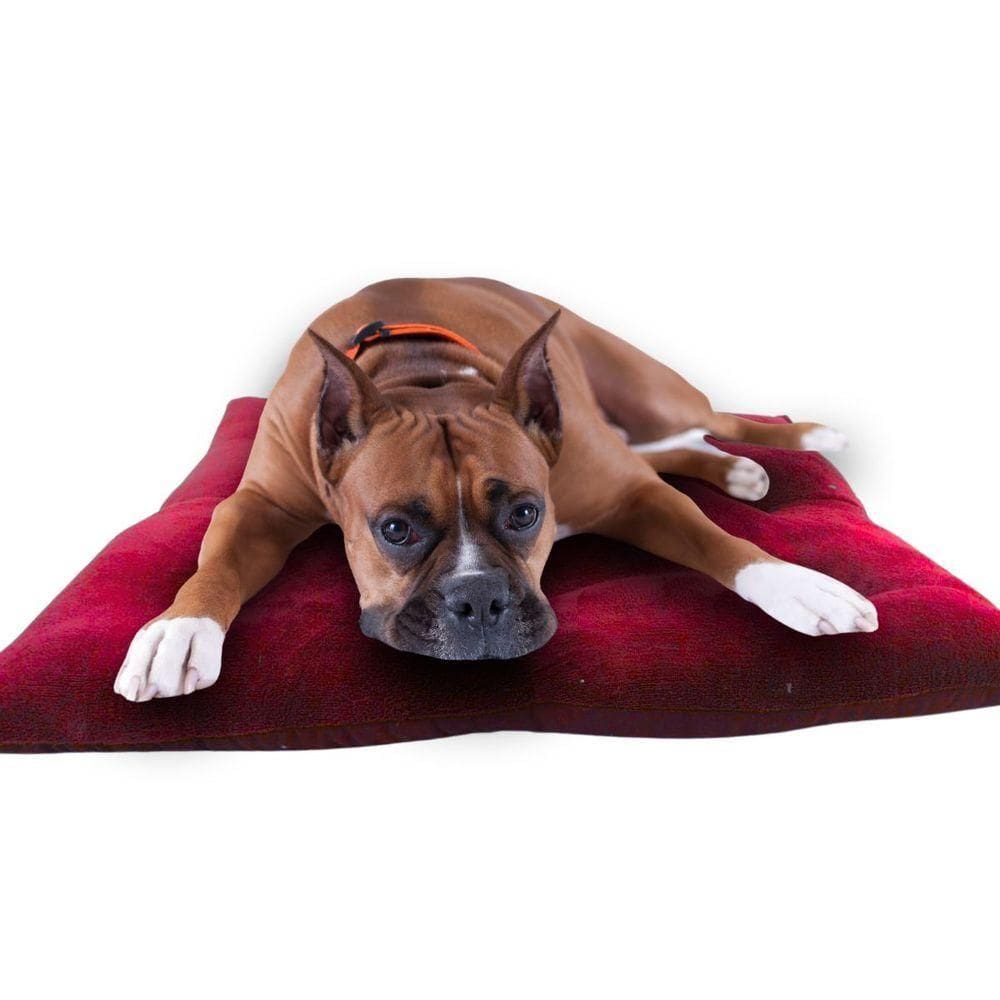 Almofada Pet Tufão Gg Luxo Confortavel Macia Gato E Cachorro Vinho