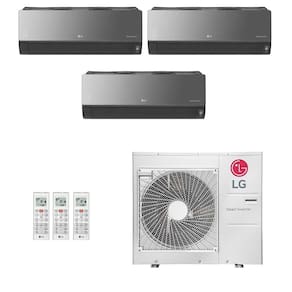 Ar-Condicionado Multi Split Inverter LG 36.000 (2x Evap HW Artcool 9.000 + 1x Evap HW Artcool 24.000) Quente/Frio 220V