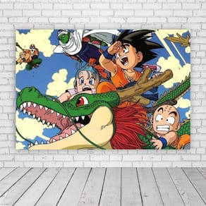 Painel Retangular Dragon Ball Gt 1,5X1,0M Lona Fosca