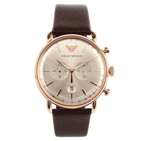 Relógio Empório Armani Classic Aviator Marrom Ar11106