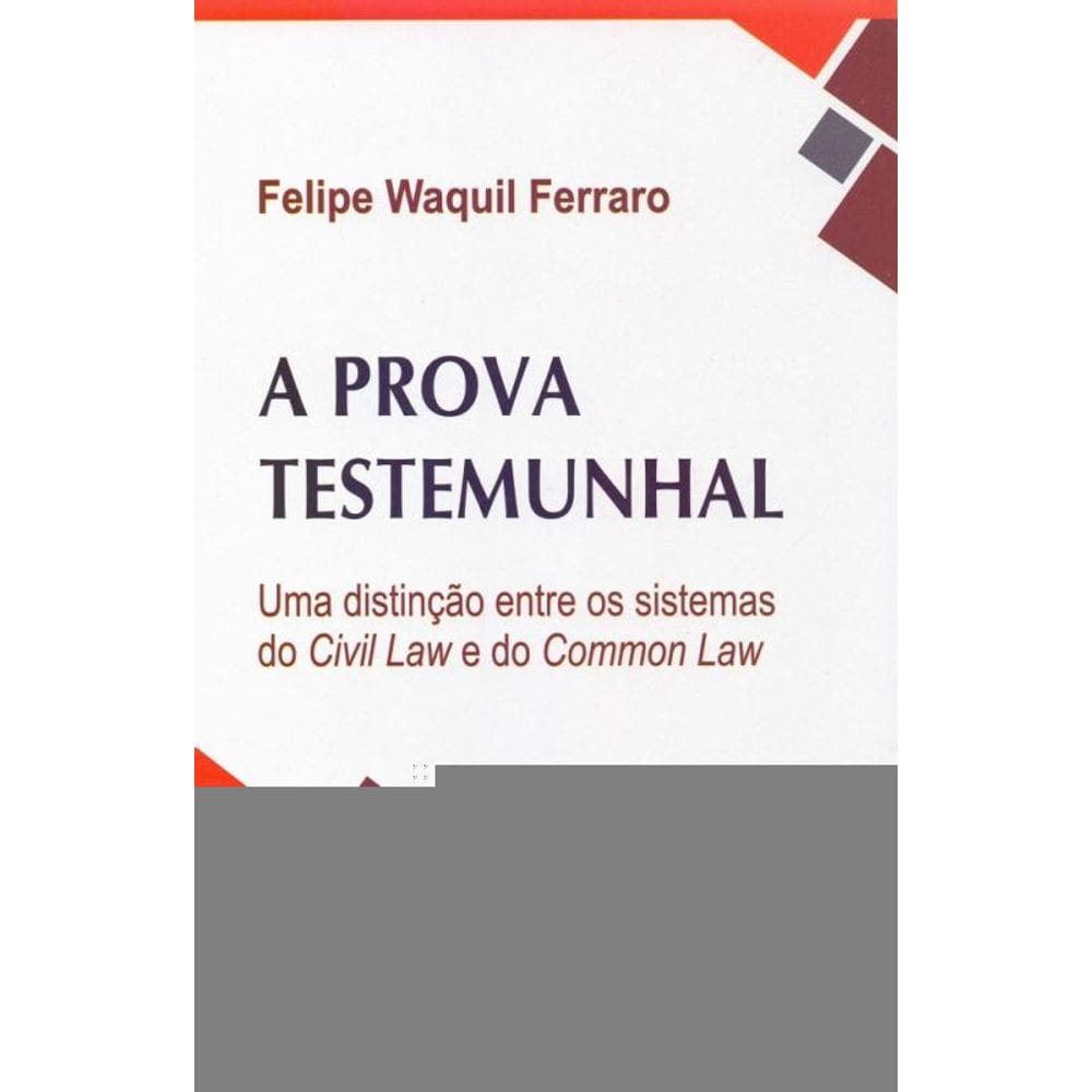 Prova Testemunhal, A - 01Ed/18