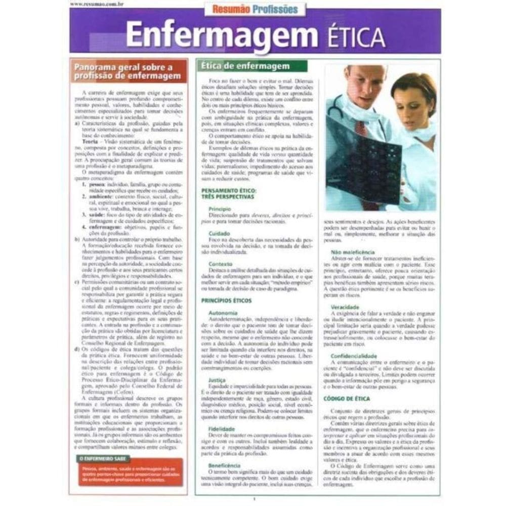 Resumao Profissoes - Enfermagem Etica