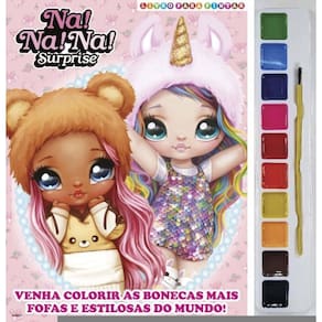 Na! Na! Na! Surprise Livro Para Pintar Com Aquarela