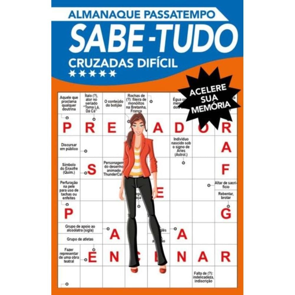 Almanaque Passatempo - Sabe-Tudo- Cruzada DÍficil