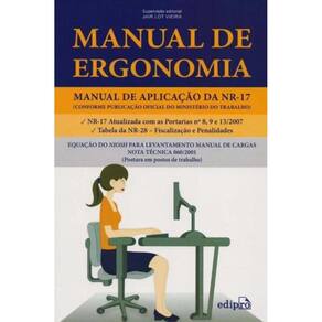 Manual de Ergonomia - Manual de Aplicação da Nr 17- 02Ed/18