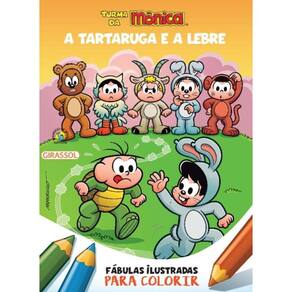 Turma Da Mônica - Fábulas Ilustradas Para Colorir - a Tartaruga e a Lebre