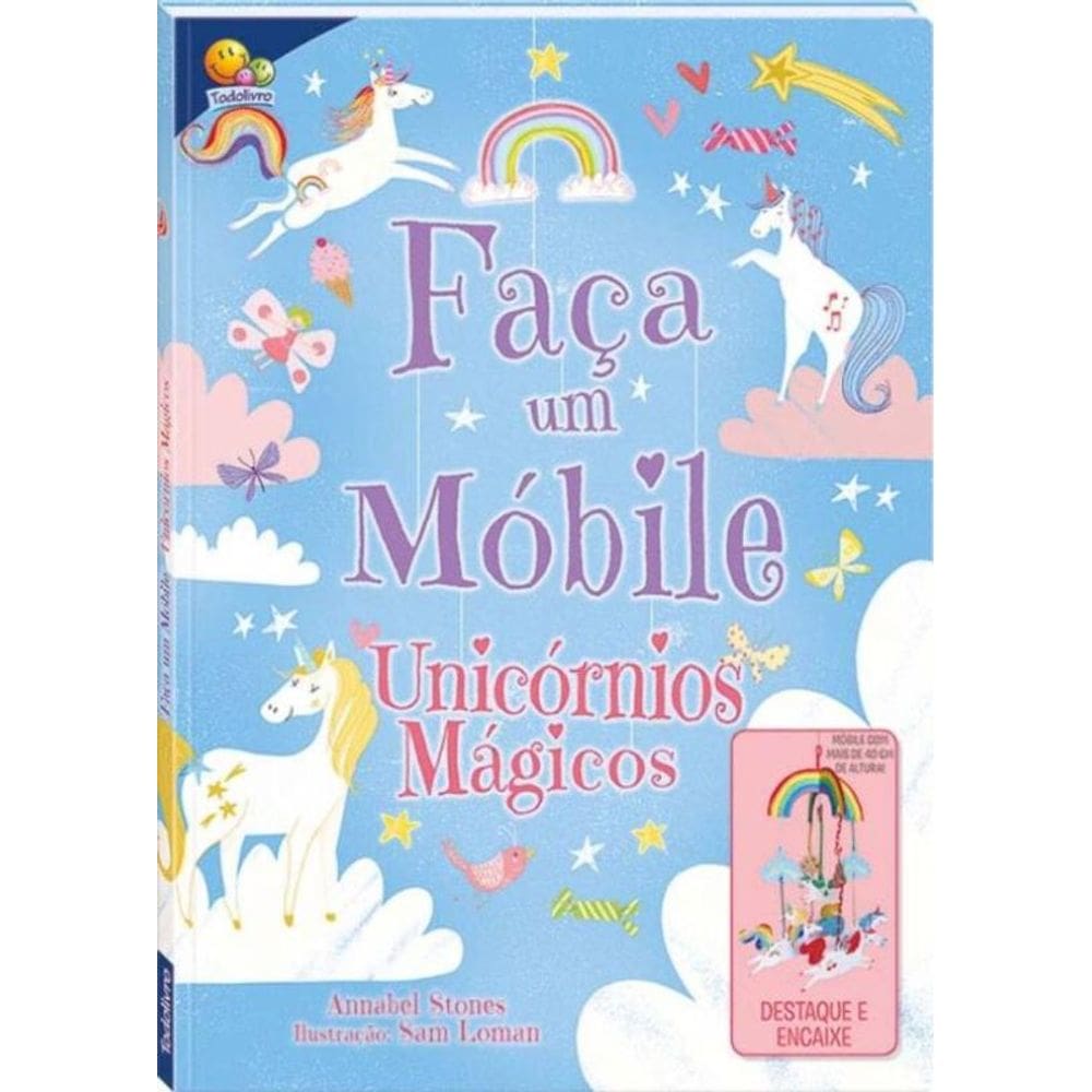 Livro-Modelo: Faca Um Mobile - Unicornios Magicos