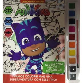 Livro Aquarela Pjmasks