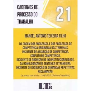 Cadernos De Processo Do Trabalho N.21 - 01Ed/18