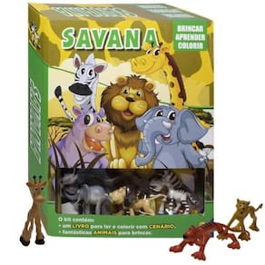 Brincar-aprender-colorir: Savana