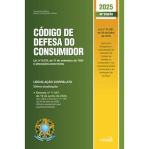 Codigo De Defesa Do Consumidor 2025 - 40A Edicao A