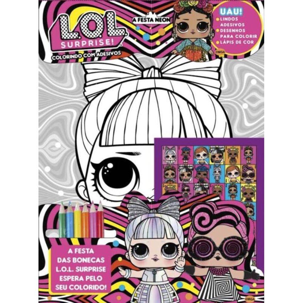 L.O.L. Surprise! - Colorindo Com Adesivos
