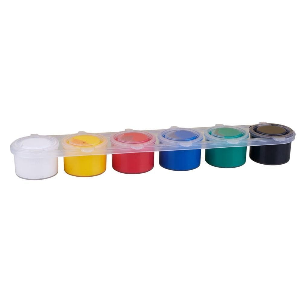 Tinta Guache Escolar com 6 Cores 15ml Leonora