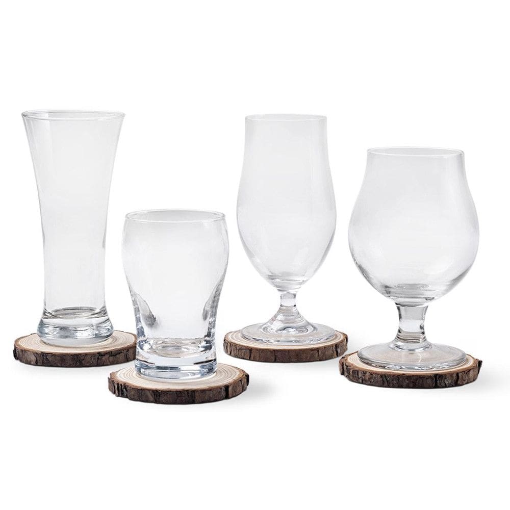 Jogo de 4 Copos para Degustação de Cerveja com Descanço Haus