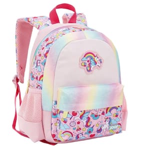 Mochila Costas 13 Juvenil Unicórnio Esporte Panda - Rosa