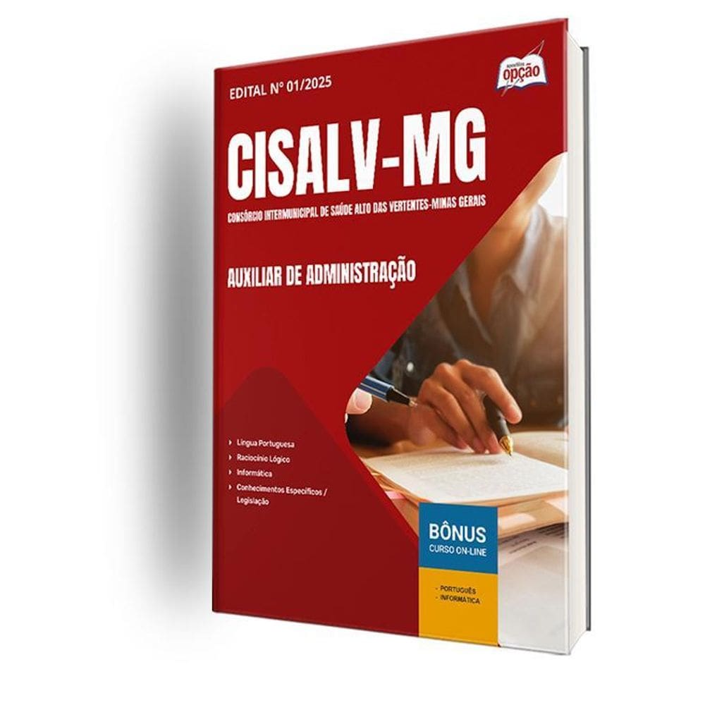 Apostila Cisalv Mg 2025 - Auxiliar De Administração